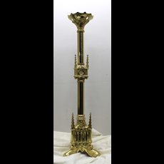 36" High Polish Brass Candlestick SKU C004-001